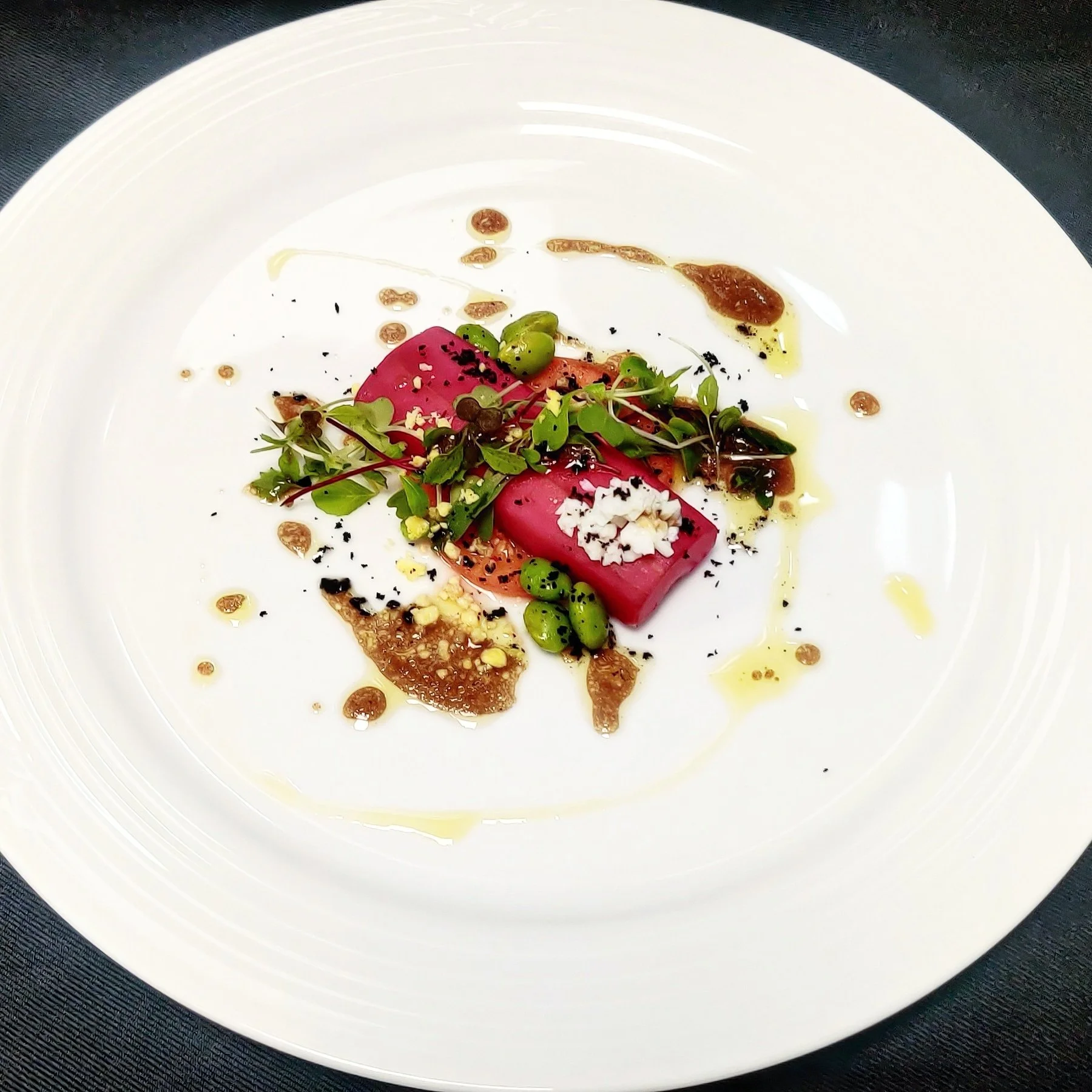 Watermelon salad nicoise - Eight Eight Gastronomy