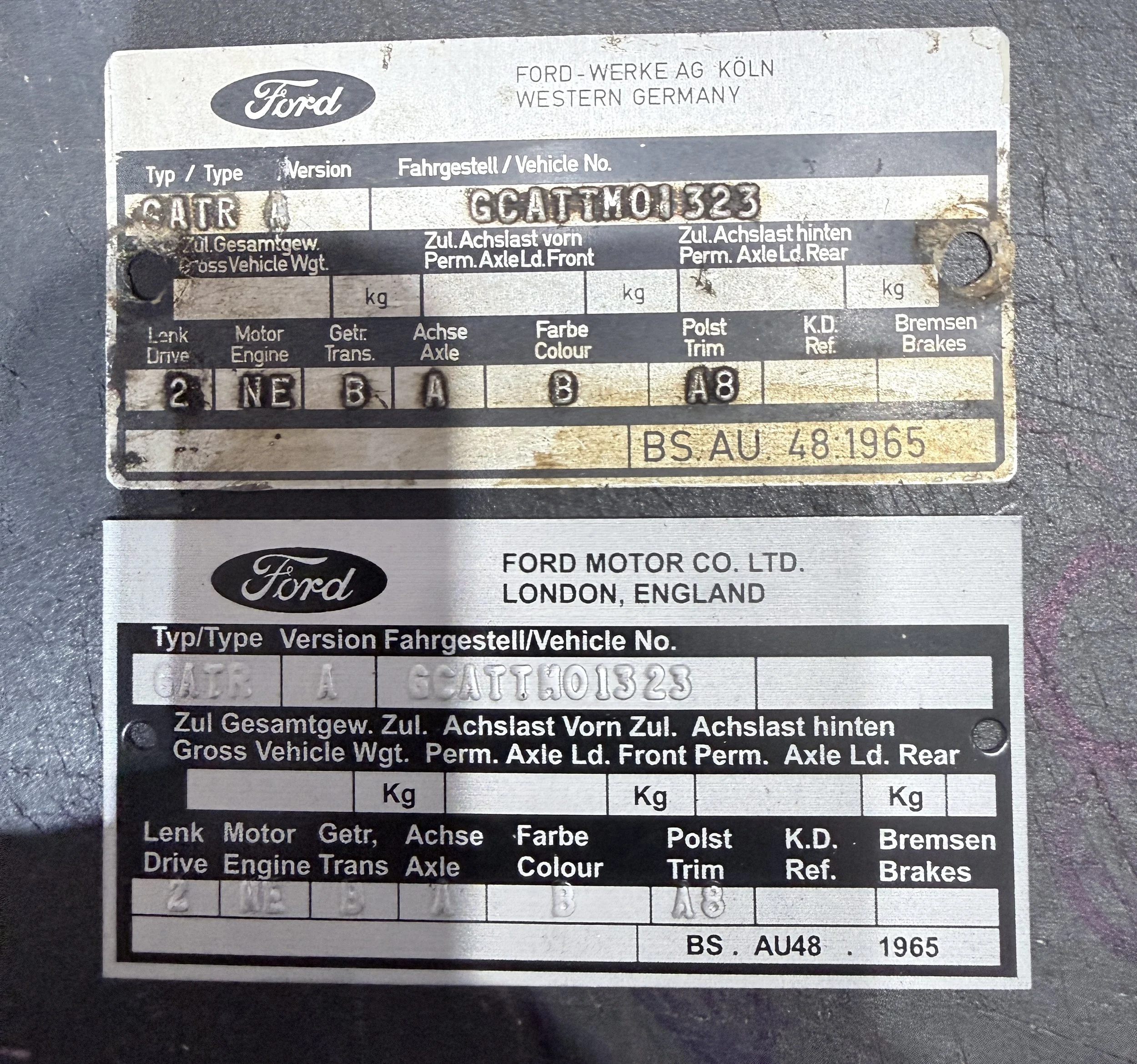 SUPPLY OF PLATE OF YOUR CHOICE WITH REVERSE STAMPED