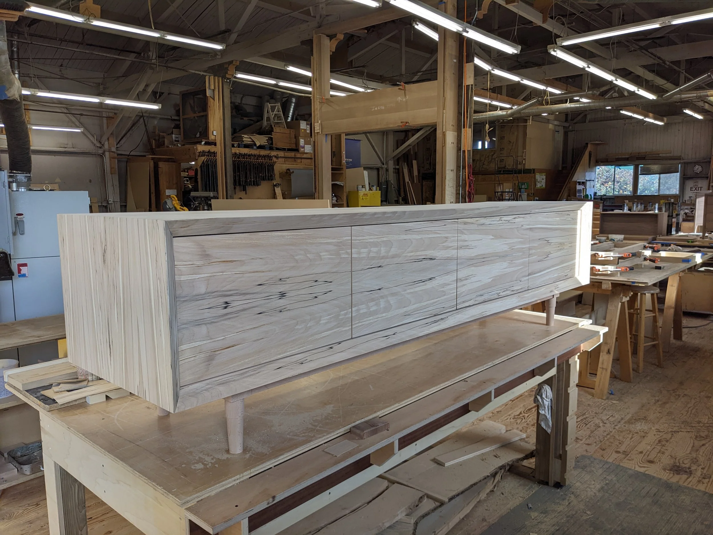Couch console, design by others, build by me at Gauge Design Group