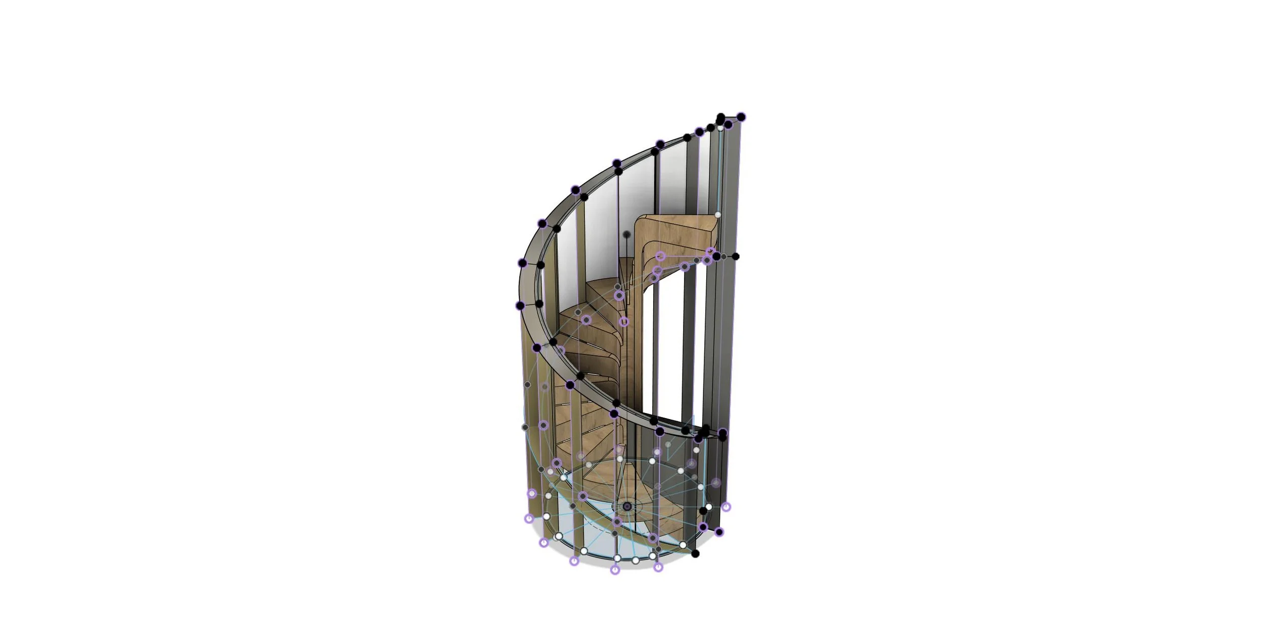 3D model of a stair design concept