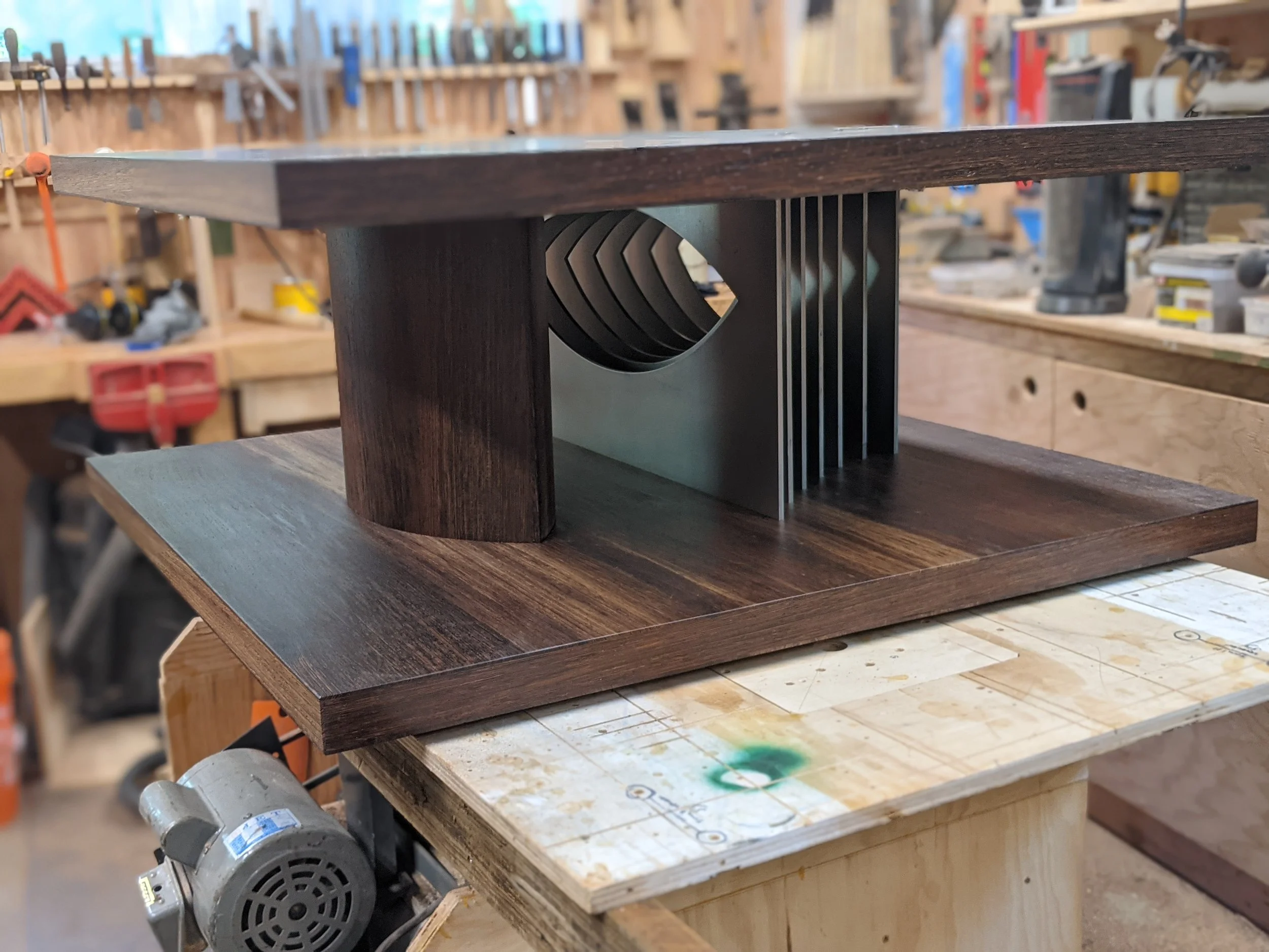 Custom table, design by others, build by me