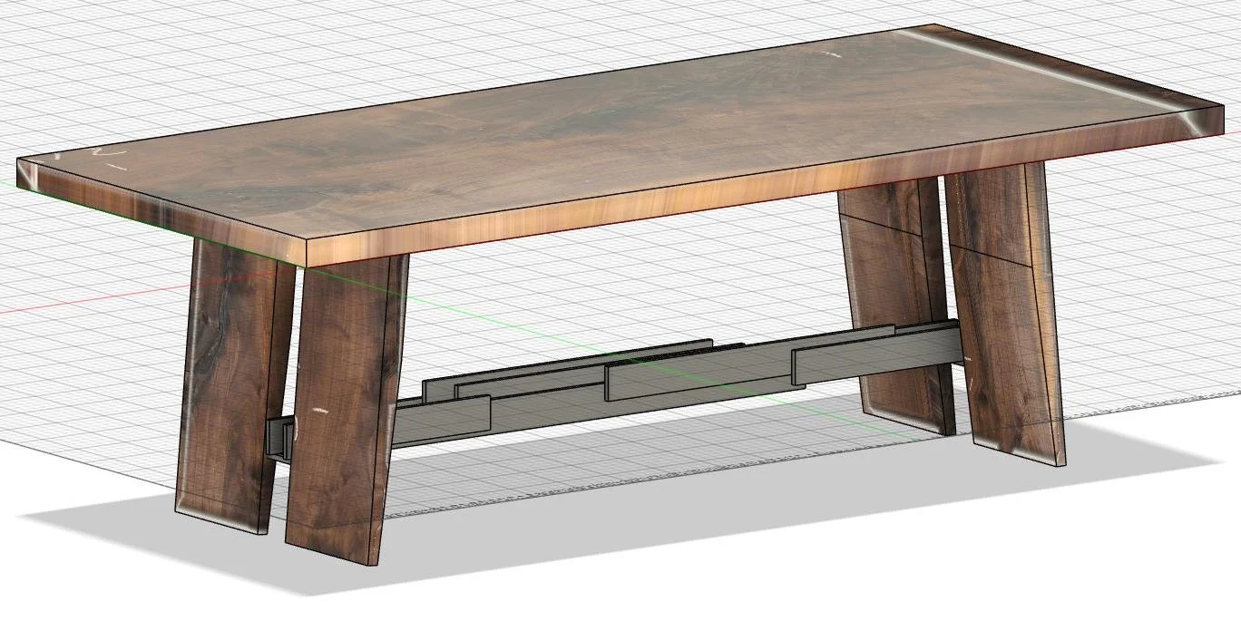 Table concept with photo overlay