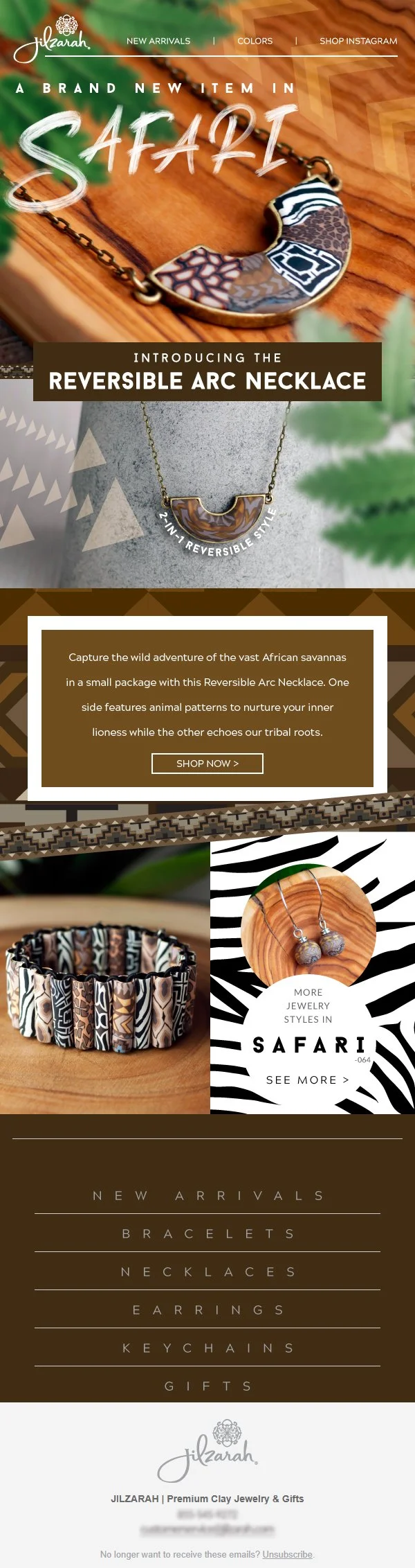 Safari Necklace Launch