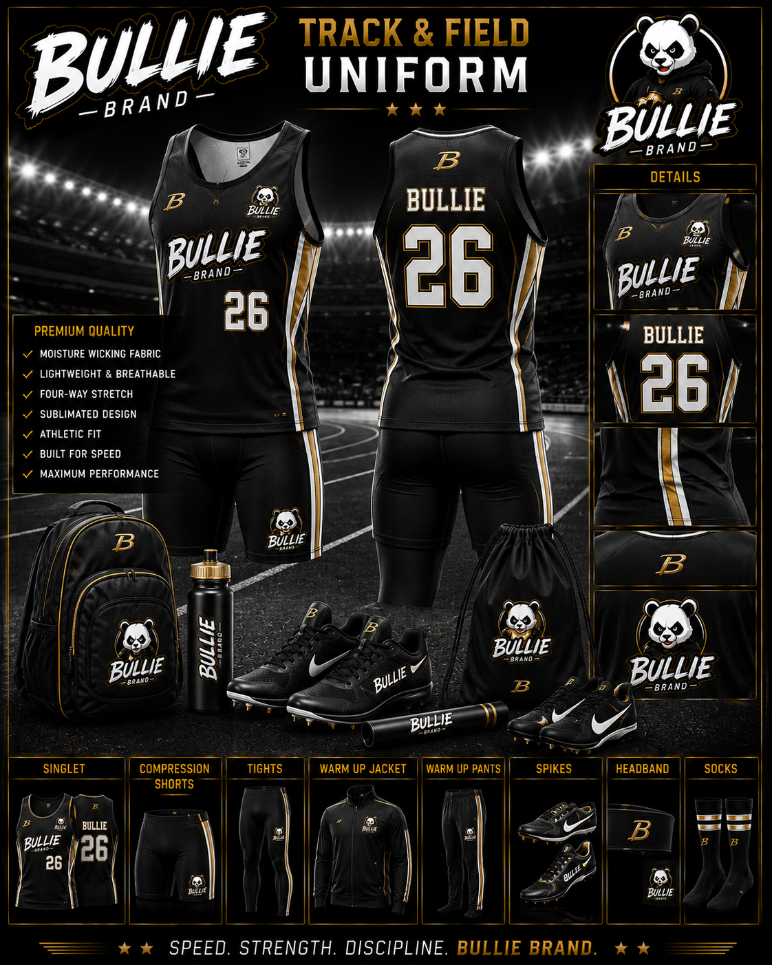 Bullie Brand™ Track & Field Uniform