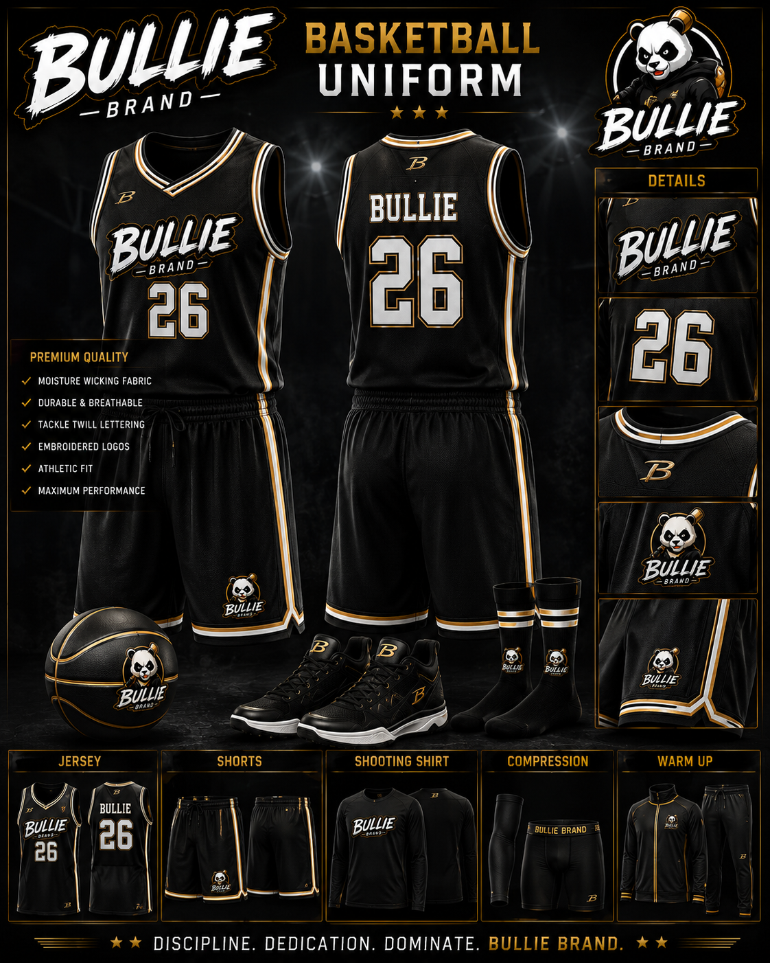 Bullie Brand™ Basketball Uniform