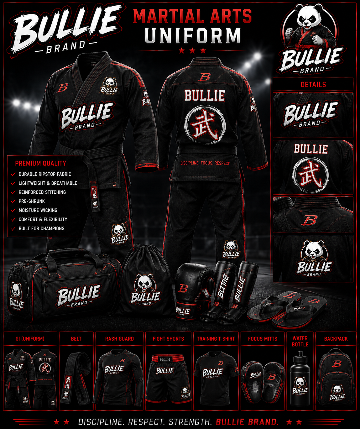 Bullie Brand™ Martial Arts Uniform