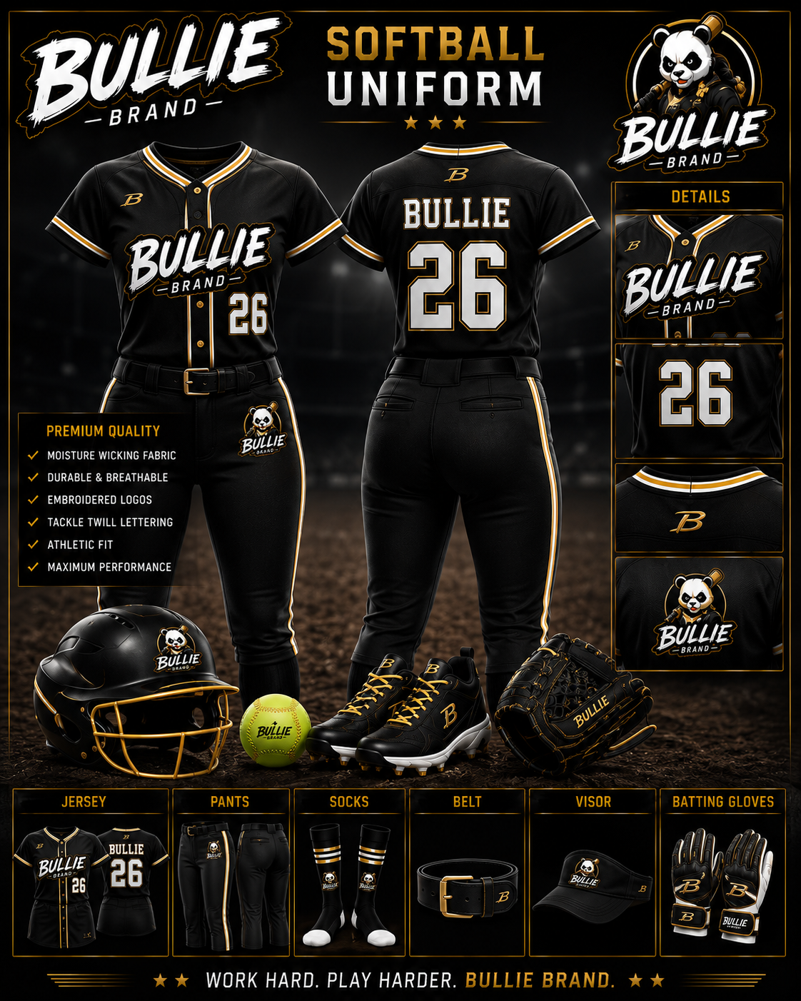 Bullie Brand™ Softball Uniform