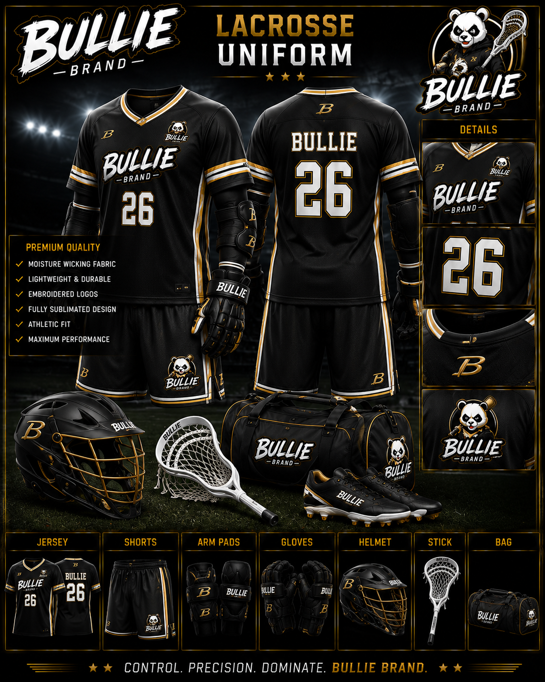 Bullie Brand™ Lacrosse Uniform