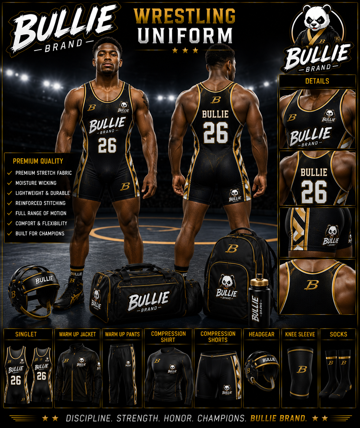 Bullie Brand™ Wrestling Uniform