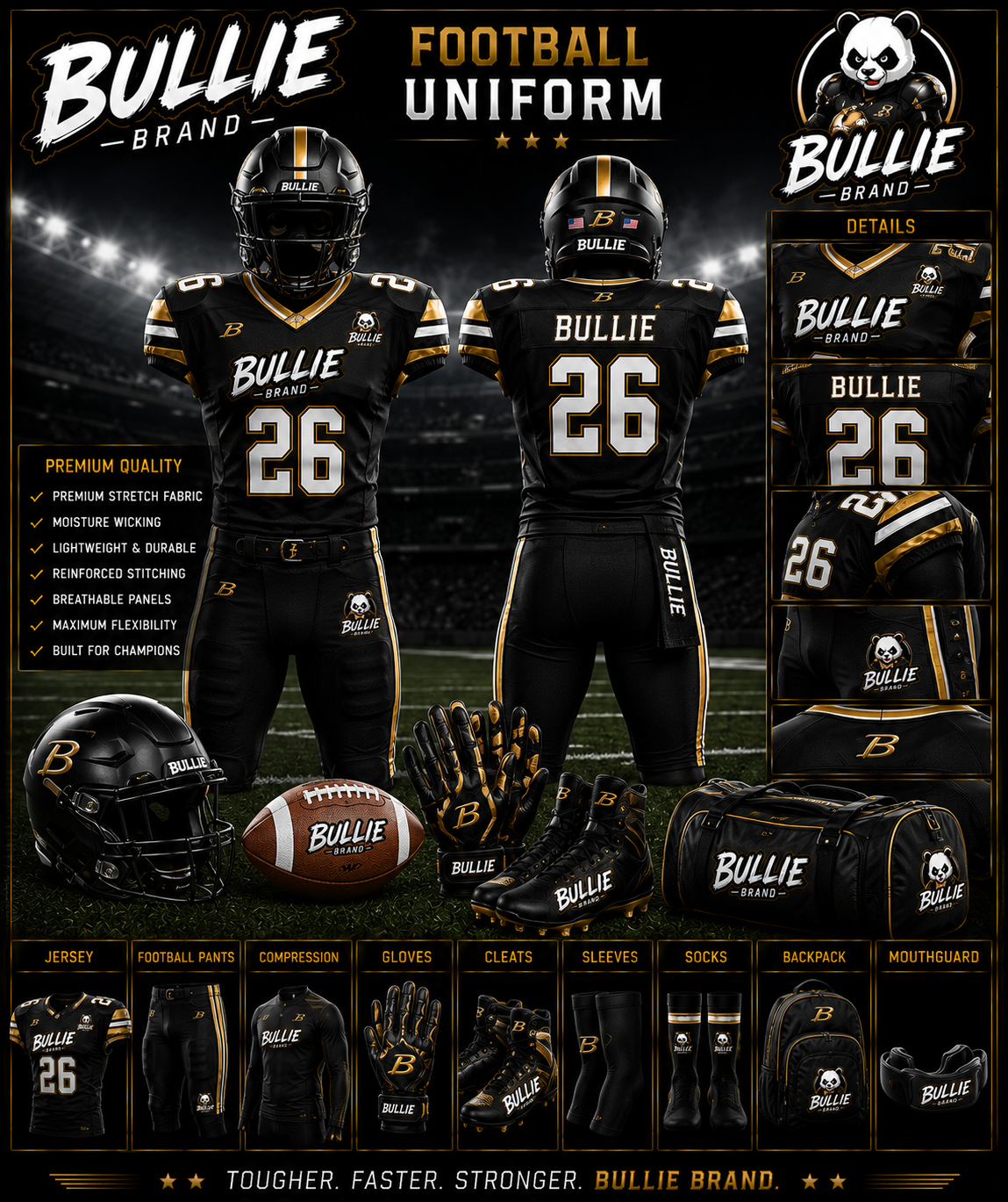 Bullie Brand™ Football Uniform