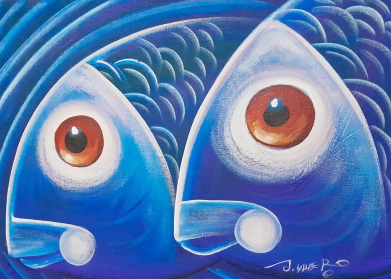 Two Blue Fish