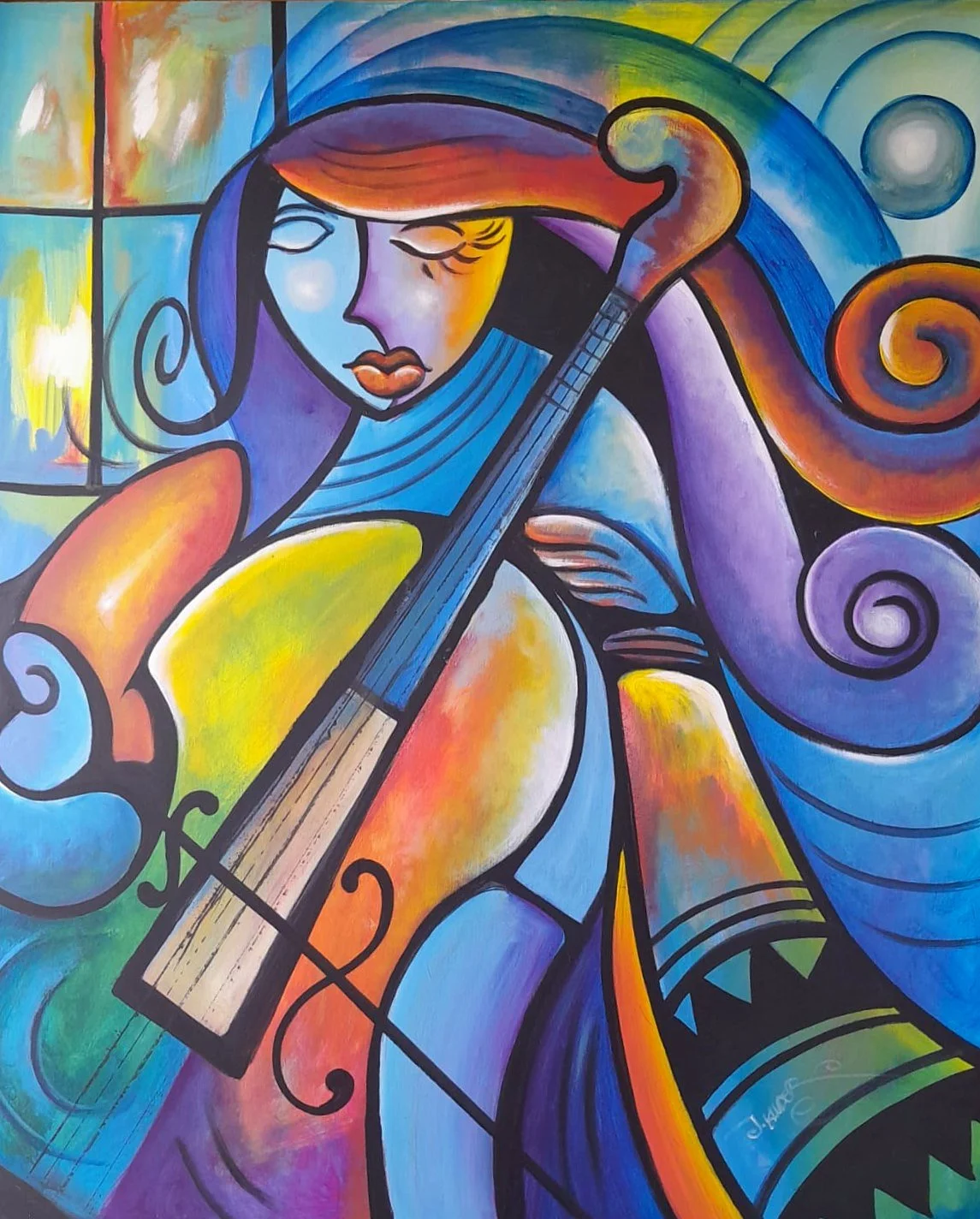 Woman Playing Cello