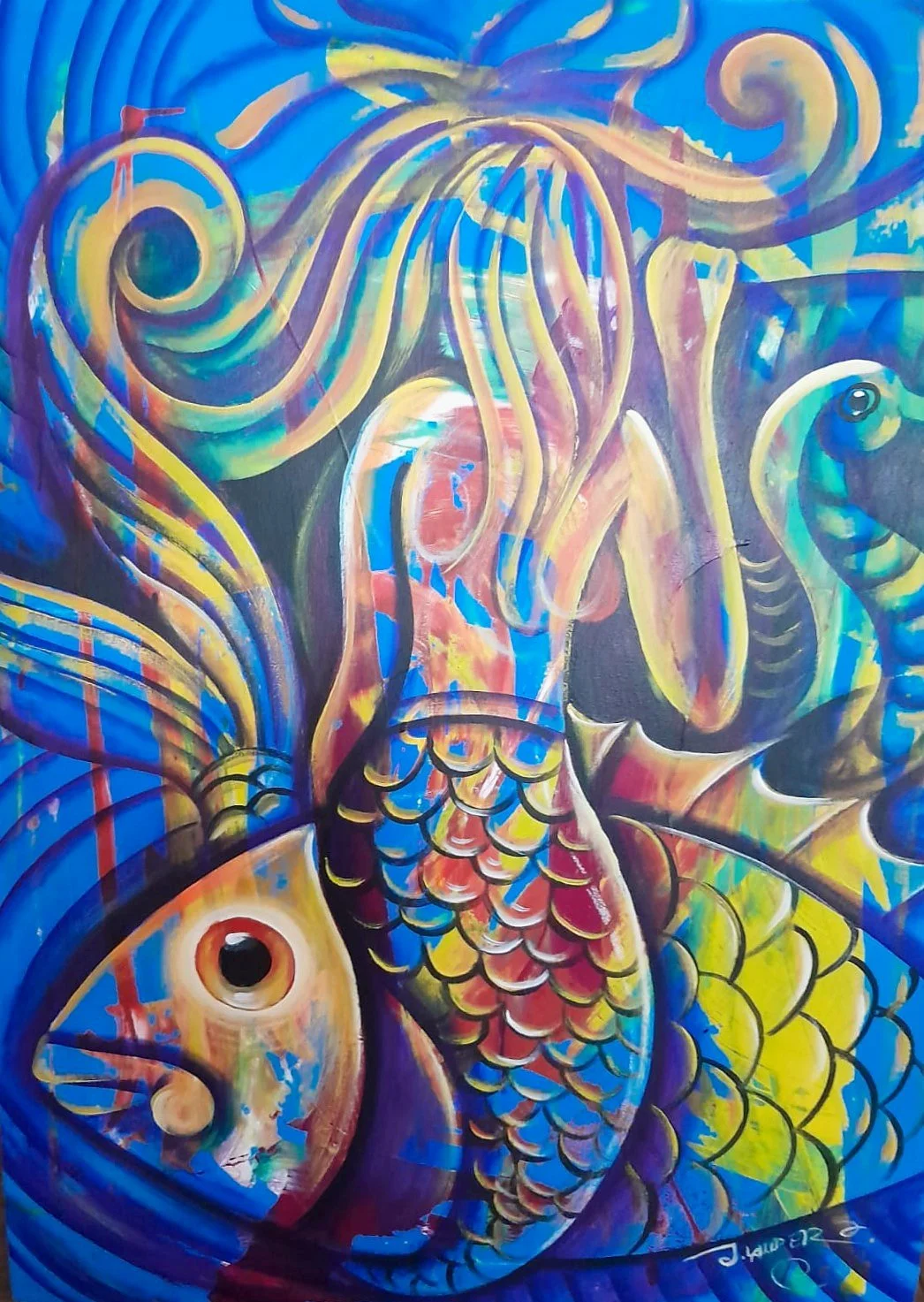 Mermaid And Fish