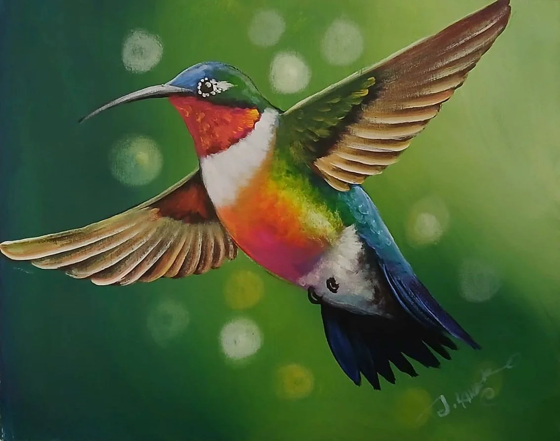 Hummingbird In Flight