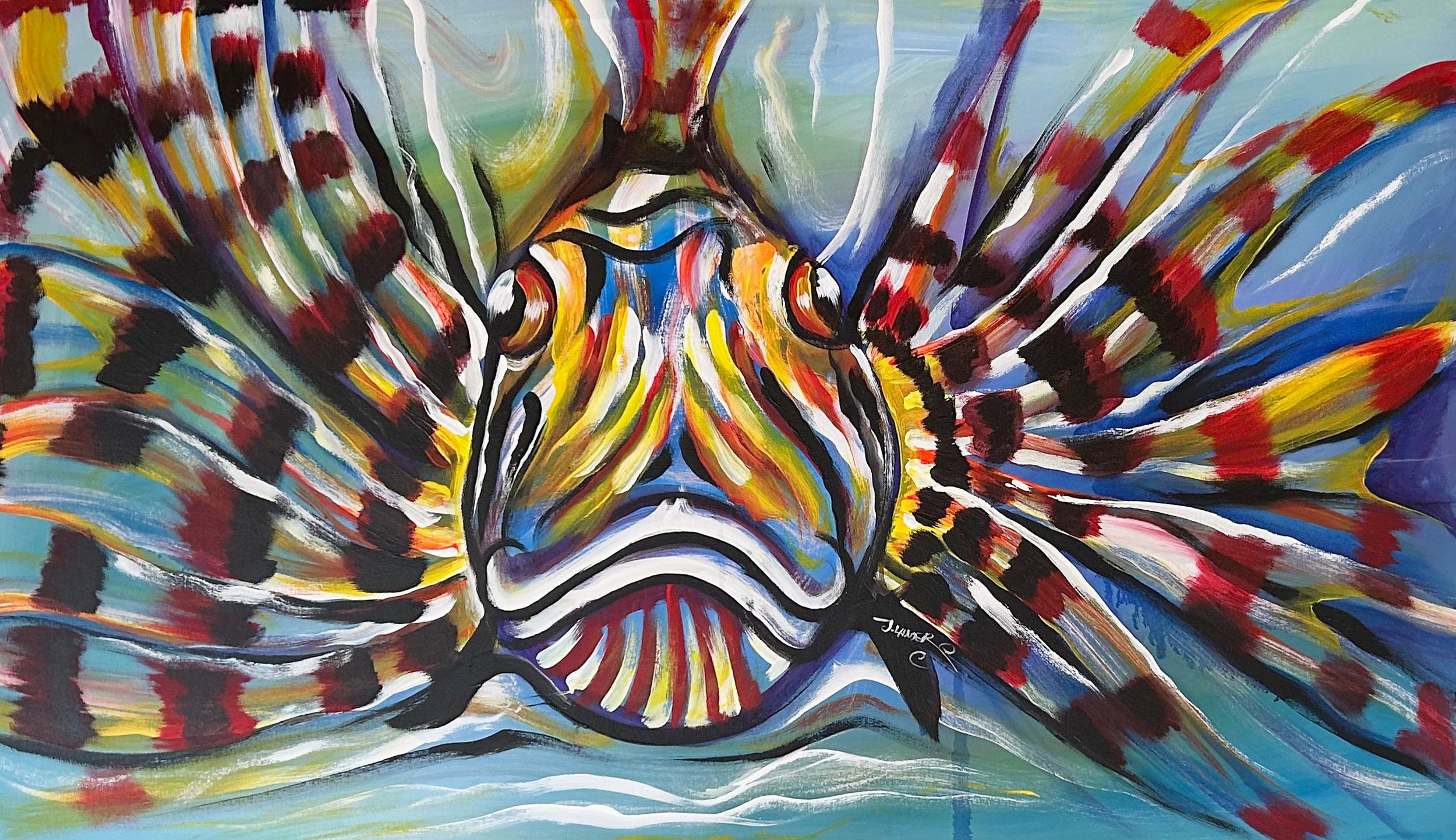 Lionfish In Motion