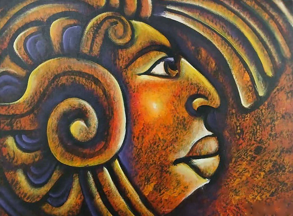 Ancestral Profile In Ochre