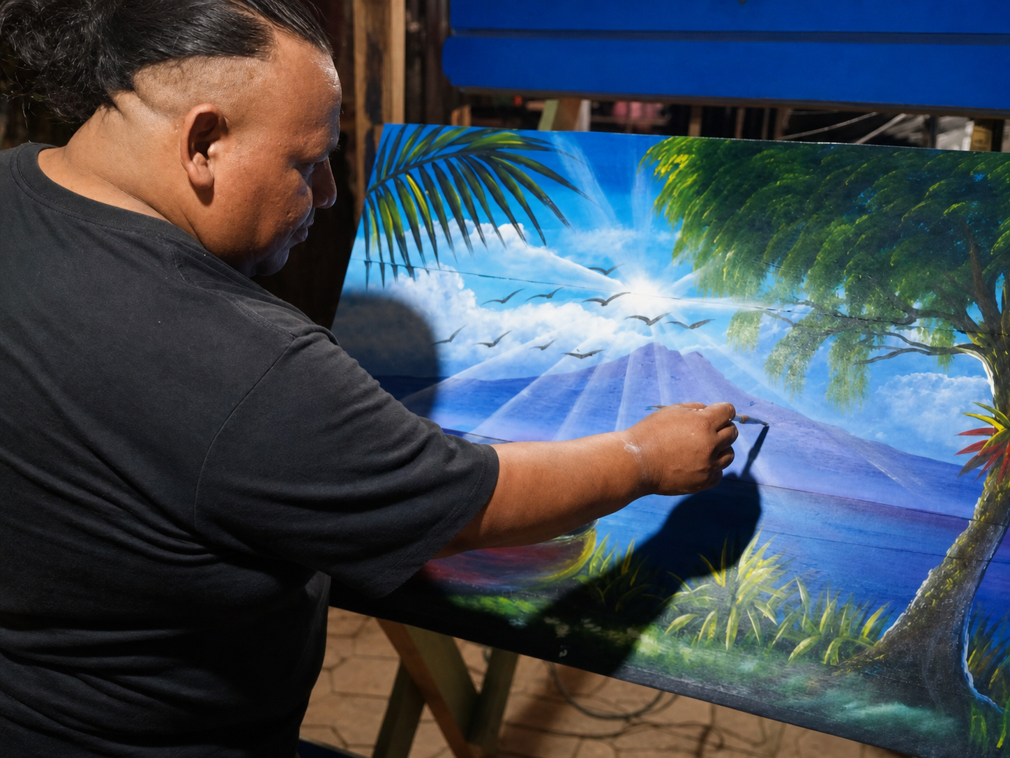 Jorge Landero, artist of the Open Hearth Gallery opening collection
