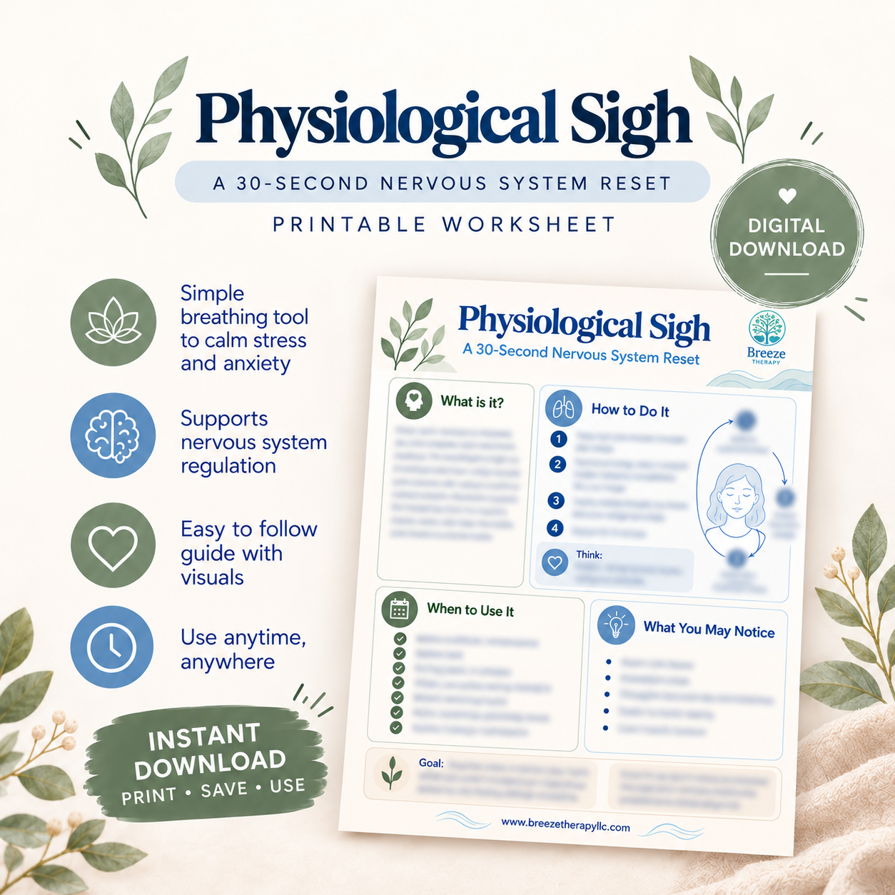 Physiological Sigh: 30-Second Nervous System Reset