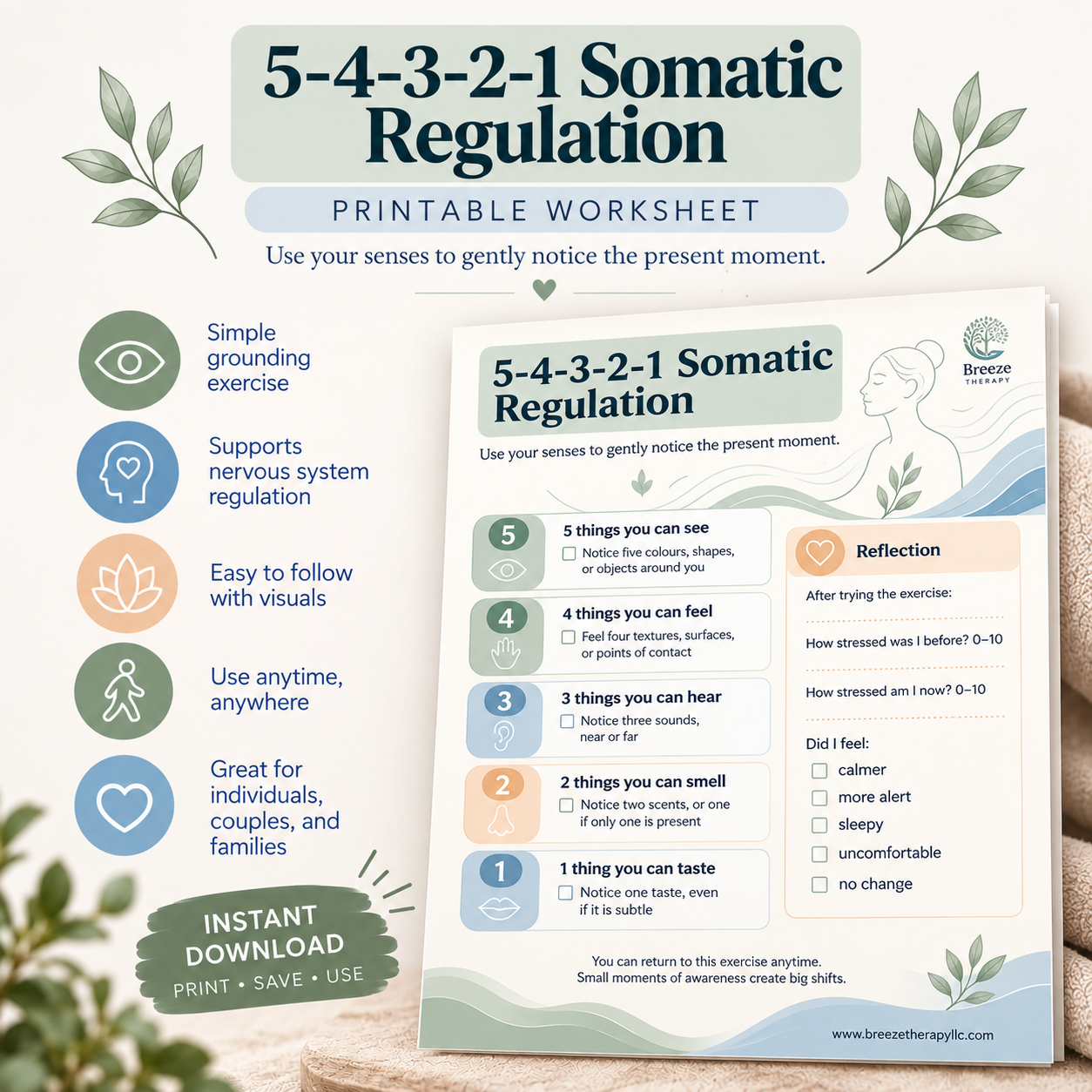 5-4-3-2-1 Somatic Regulation