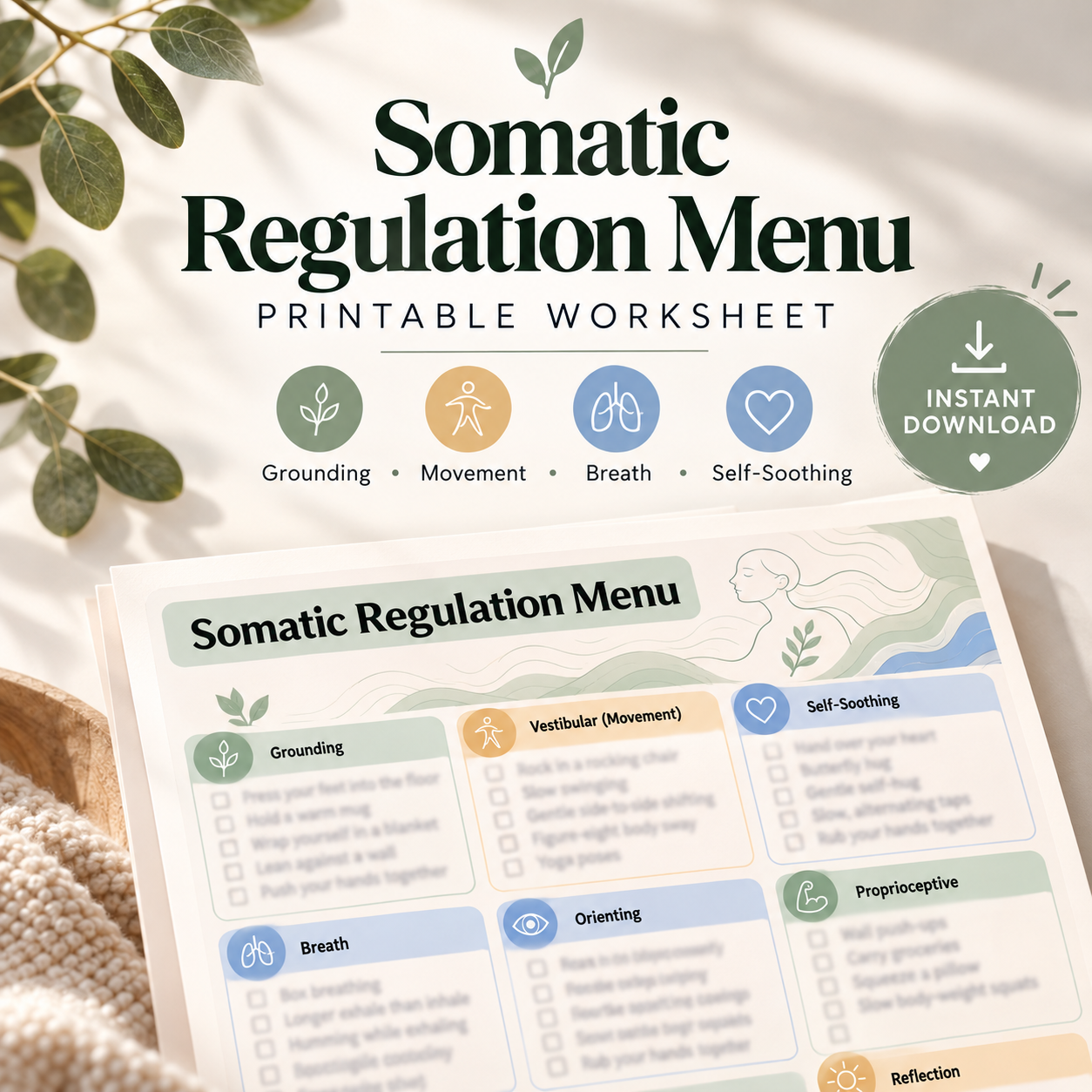 Somatic Menu Handout