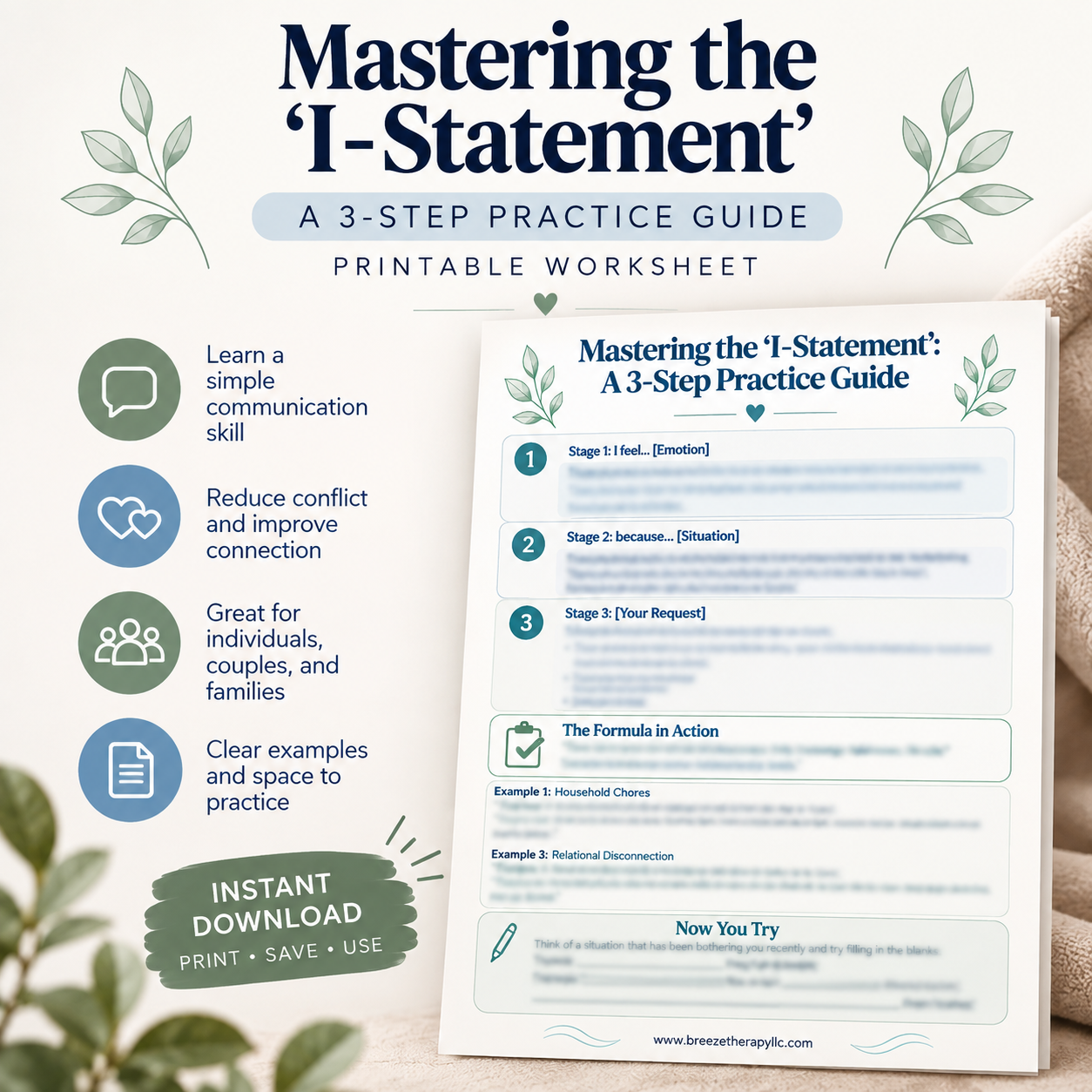 Mastering the “I-Statement” — 3-Step Practice Guide