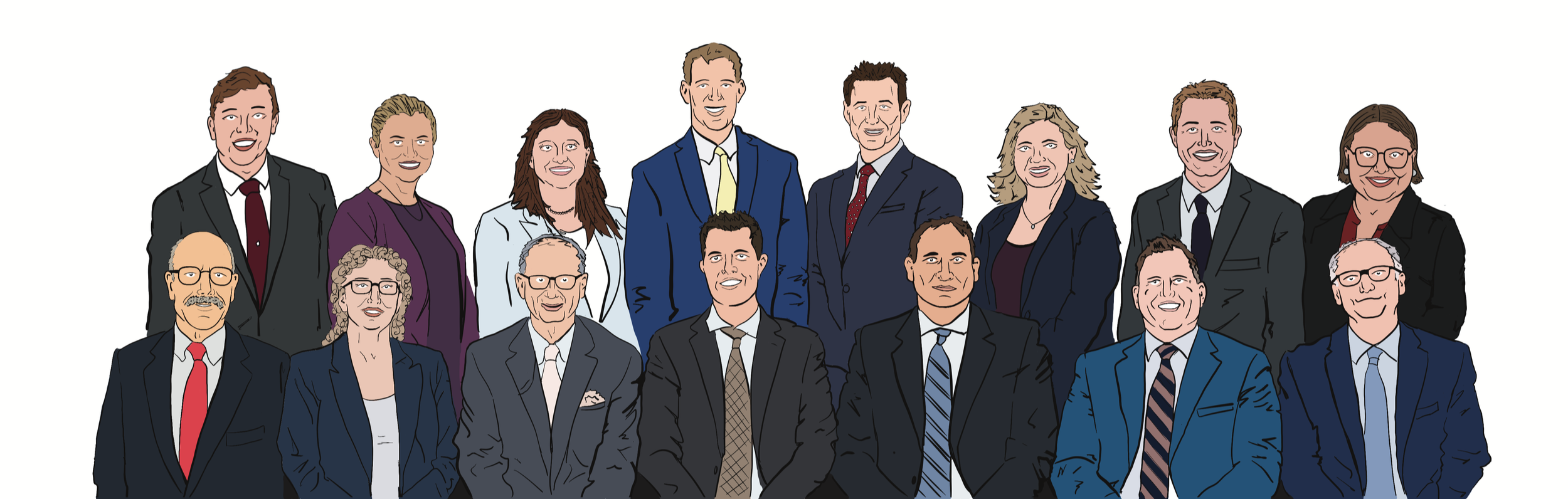 "Untitled" (2026) - Illustration for law firm design to be used for marketing assets. Done on Procreate.