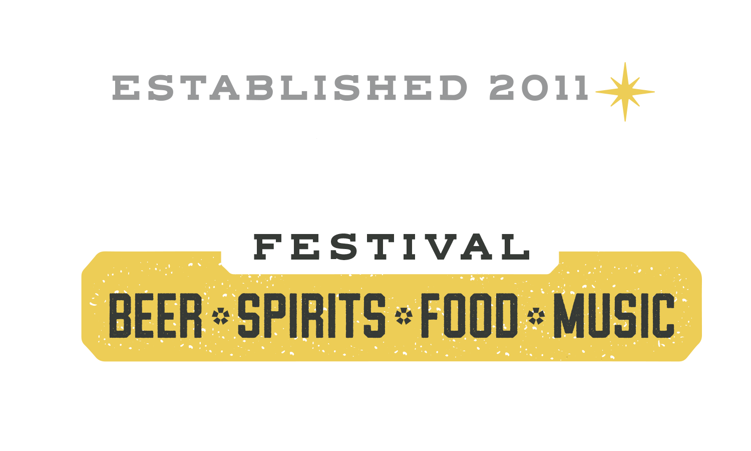Logo for the Greater Vegas Festival, established in 2011, featuring beer, spirits, food, and music.