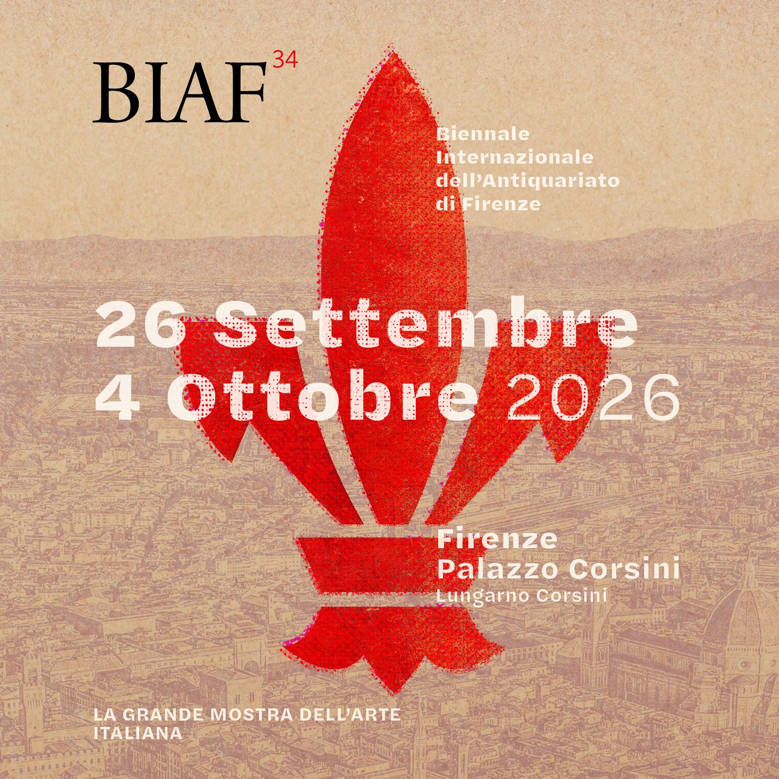 Poster della BIENNALE INTERNAZIONALE DELL'ANTIUARIATO DI FIRENZE