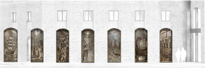 Panellised  Timeline Mural