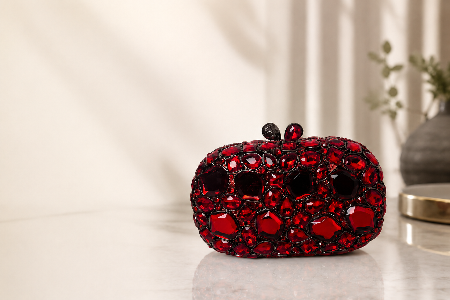 Ruby Red Clutch
