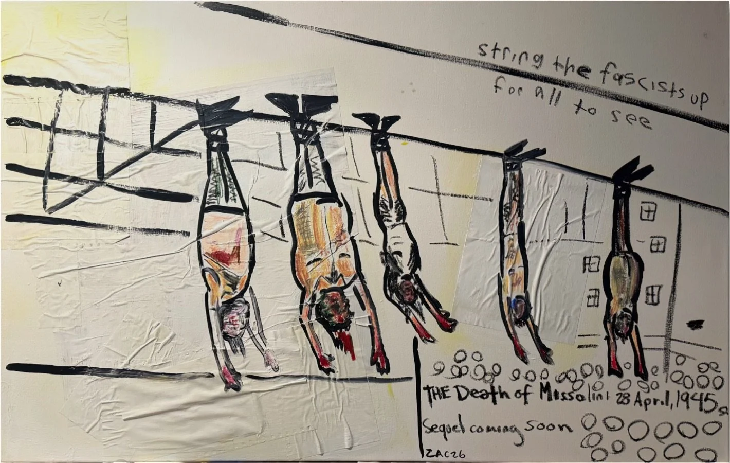 THE AMERICAN DREAM
Repeating The Past Leads To The Same Outcome
2026
Acrylic/ Newspaper on Canvas
30" x 48" x 1.5"