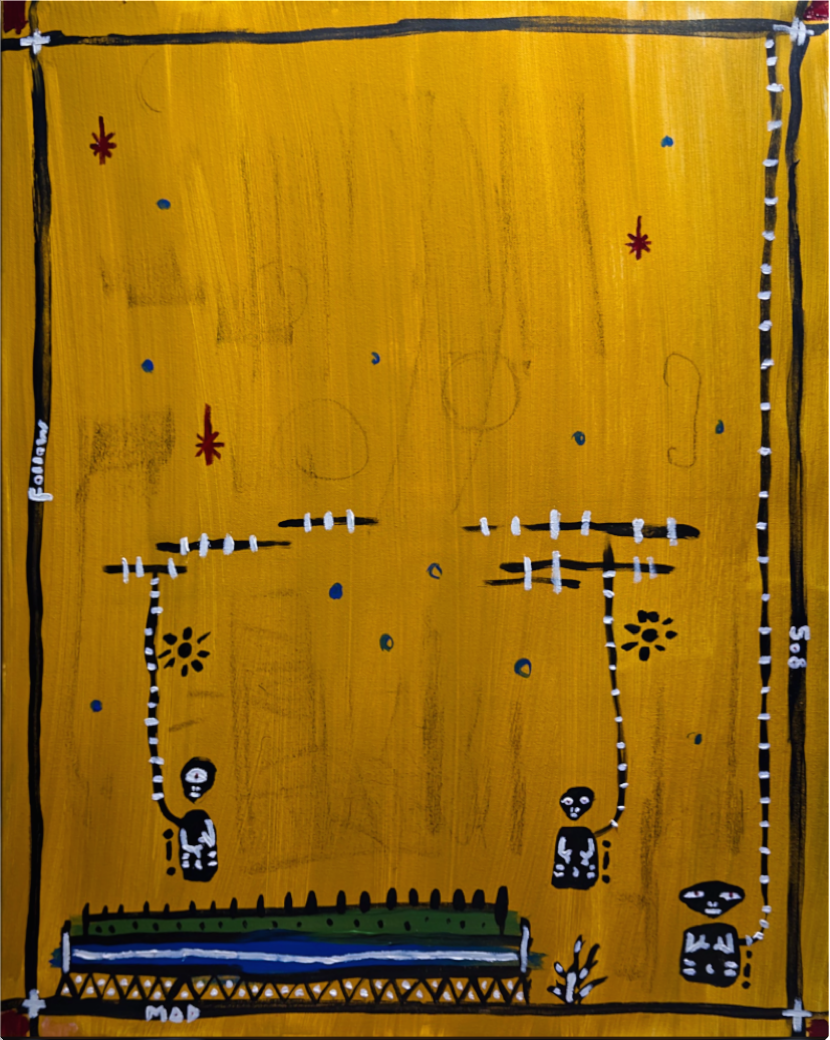 Hang In There Someone Should Be There Soon
2026
Acrylic/ Oil on Canvas
24" x 30" x 1.5"