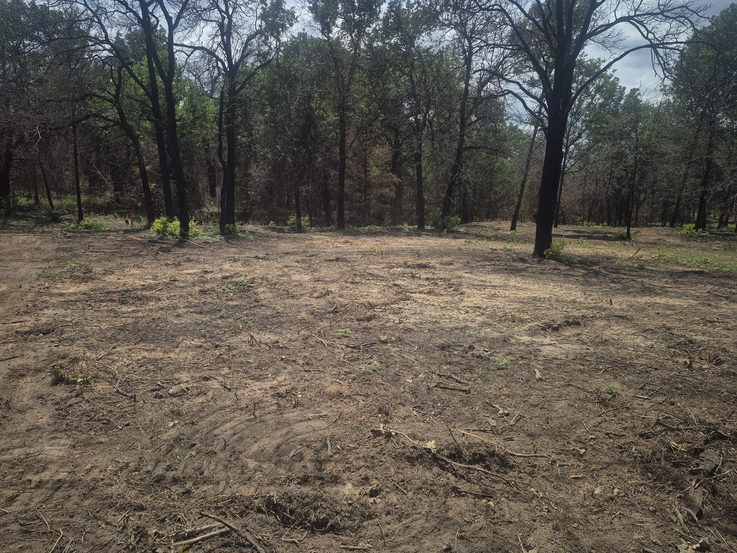 Beginning dirt work project from klear kutt environmental in oklahoma