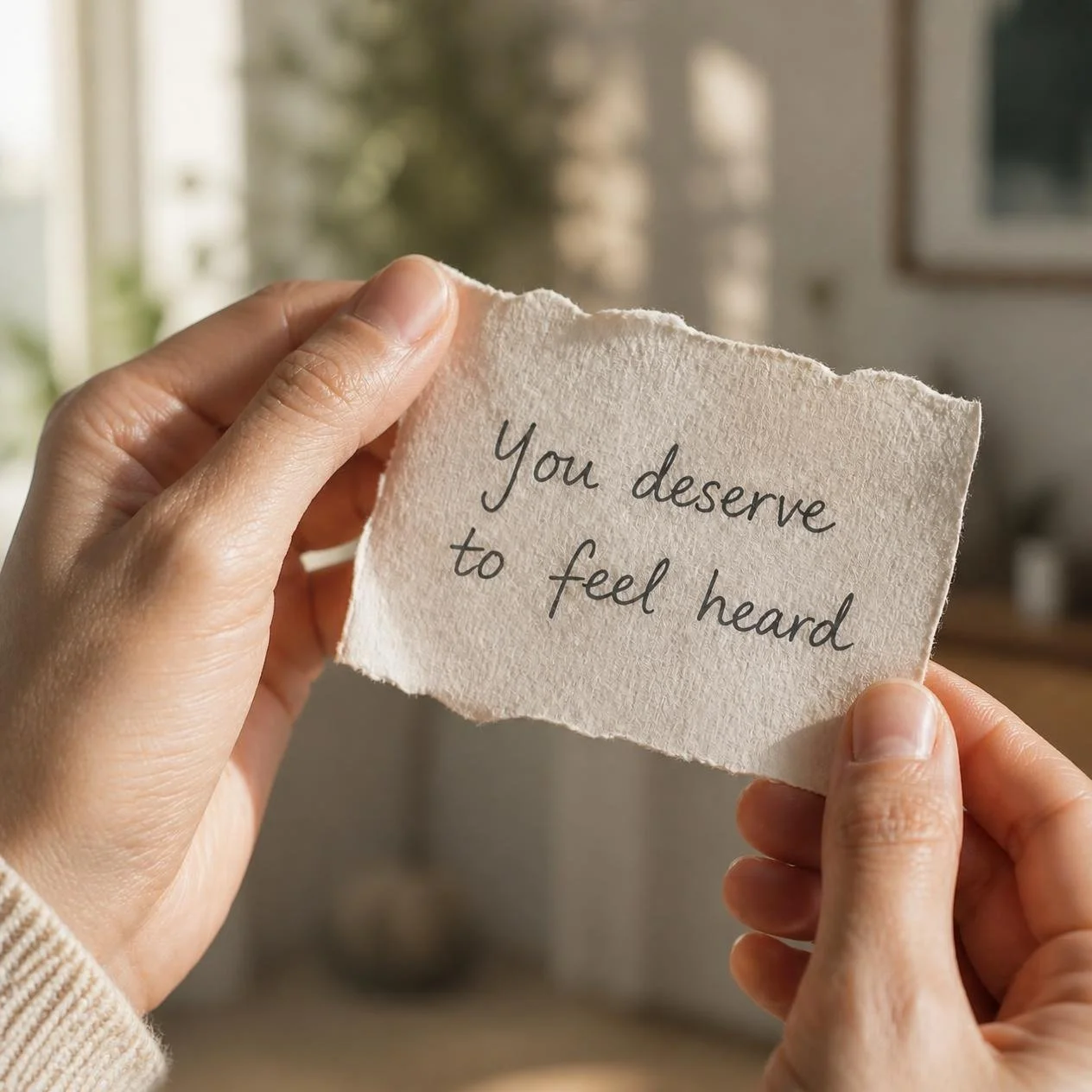 Ahead of World Mental Health Day: you deserve to feel heard