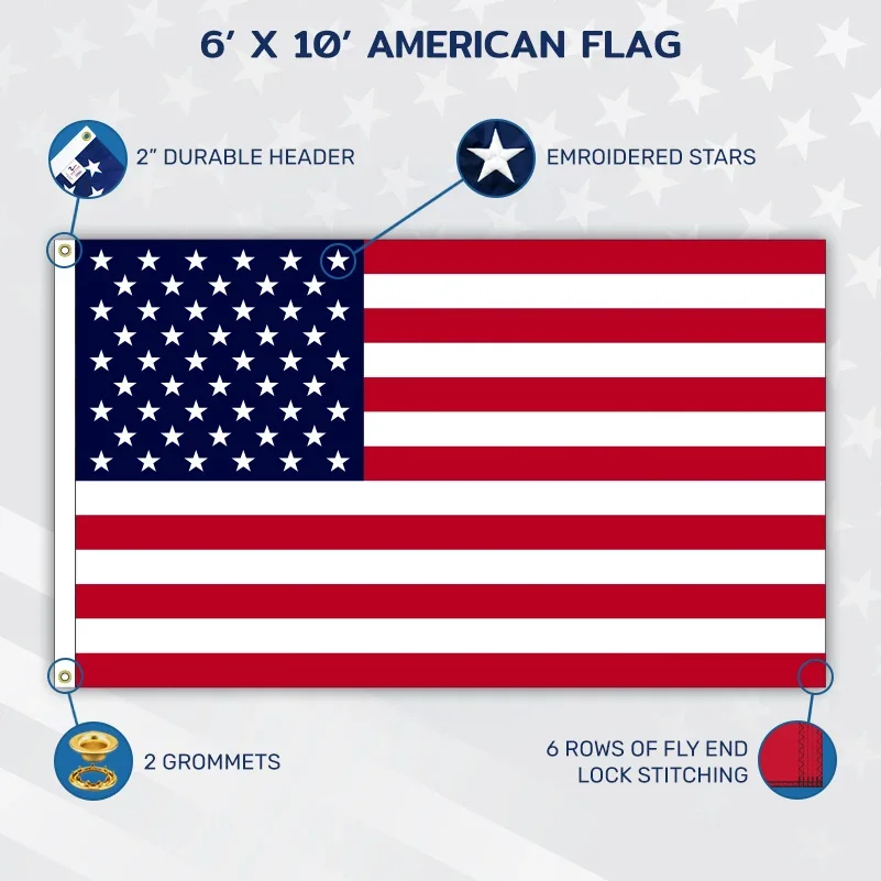 6' x 10' American Flag