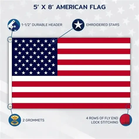 5' x 8' American Flag