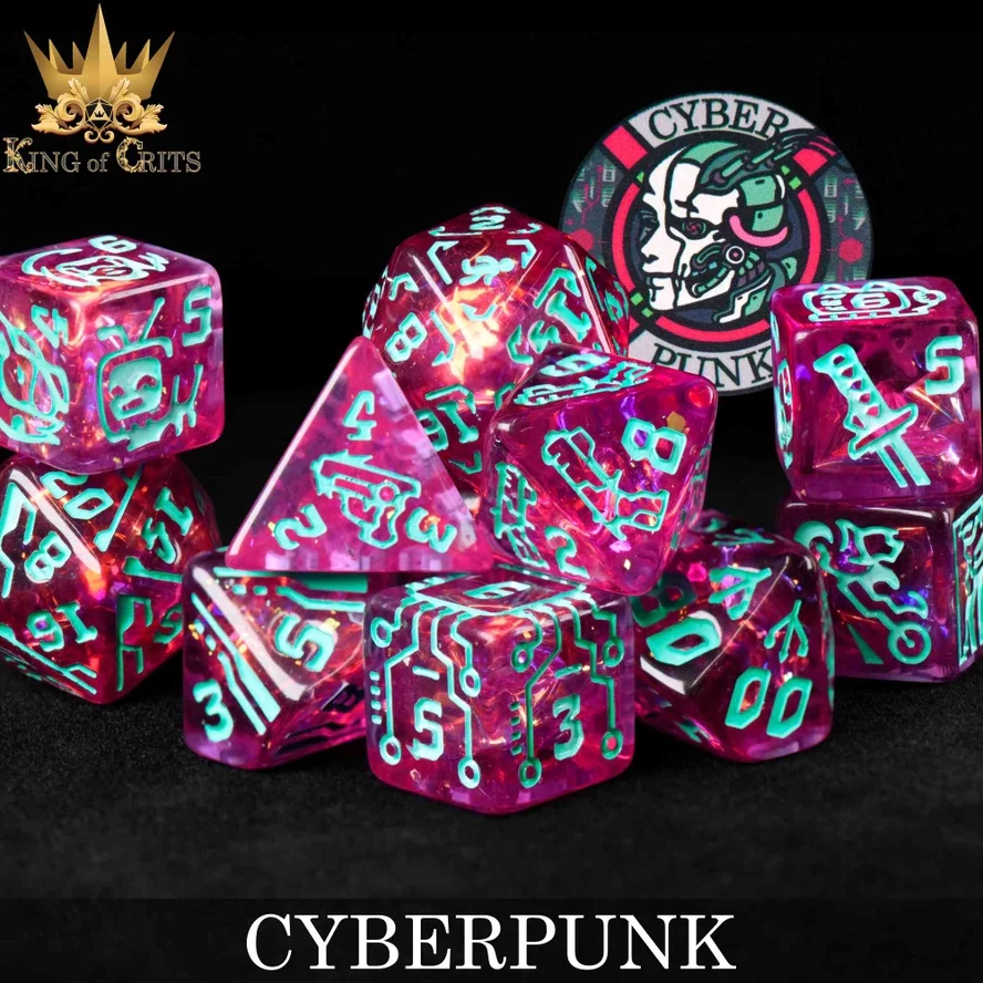 Cyberpunk Dice – Set of 11