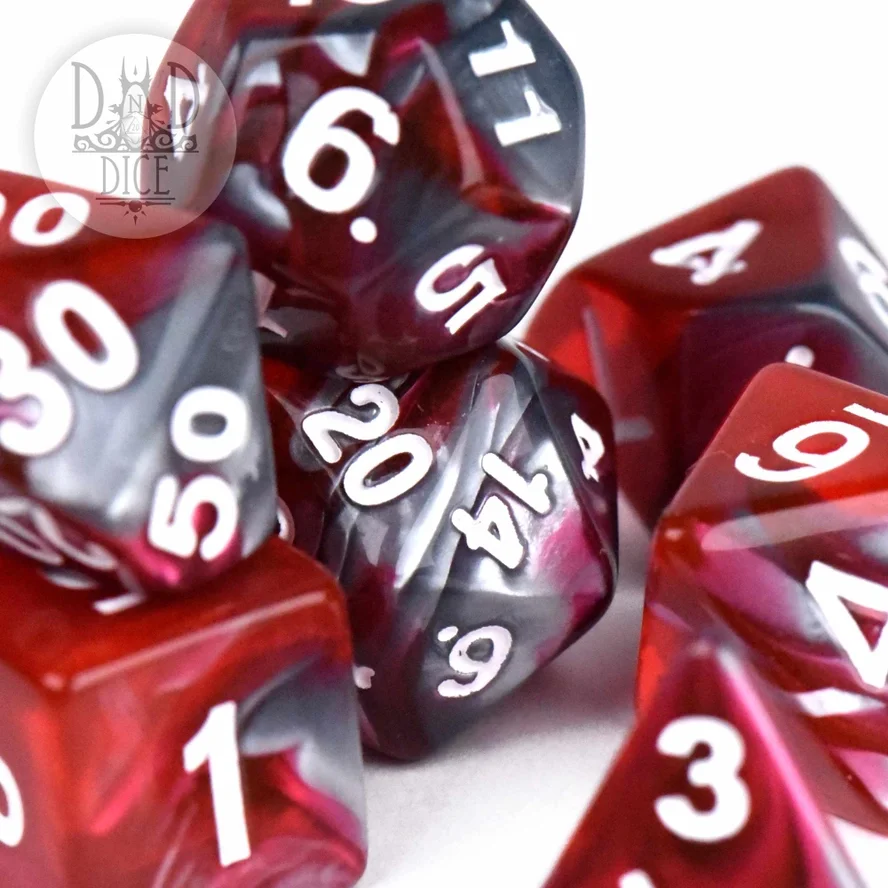 Steel and Blood Dice – Set of 7
