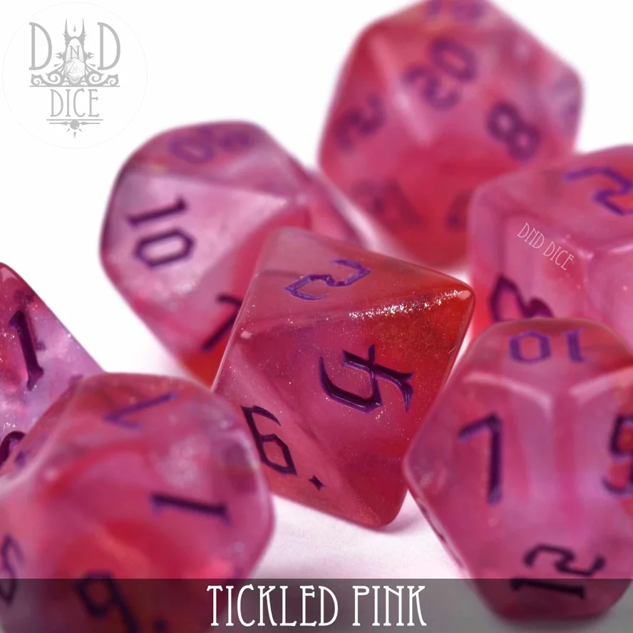 Tickled Pink Dice – Set of 7
