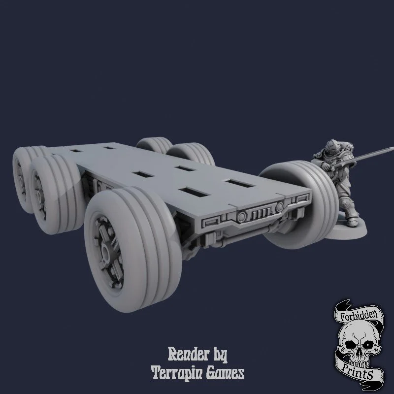 District 0012 Vehicle Base A3 with Wheels and Clips