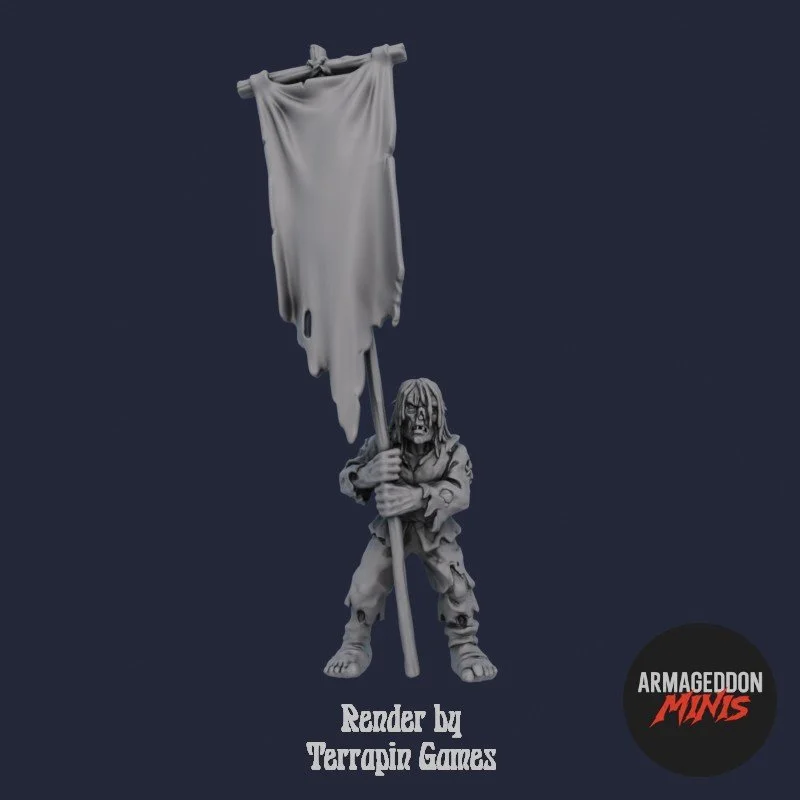 Necromancer's Warband - Zombie Bannerman