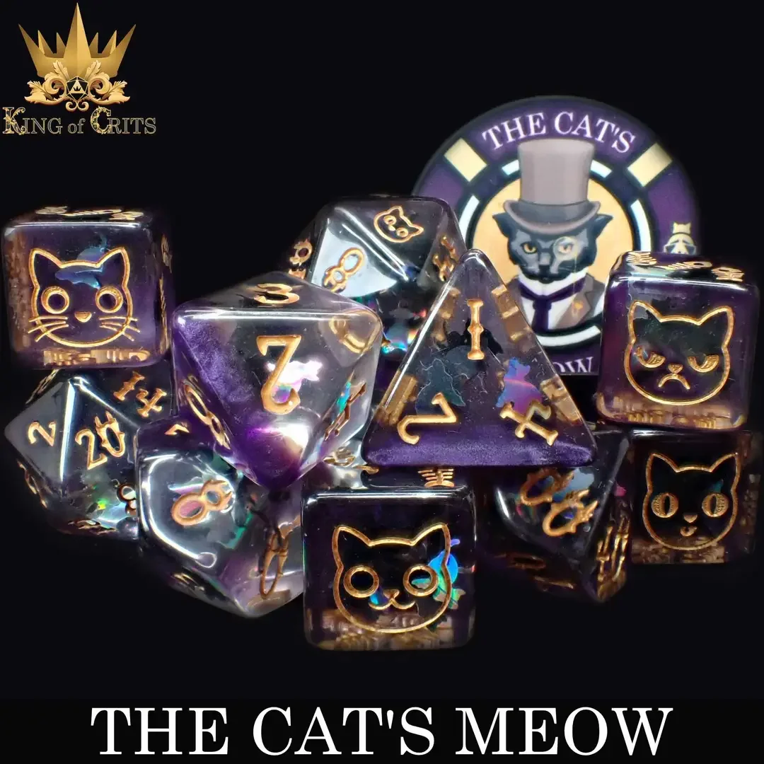 Cat’s Meow Dice – Set of 11