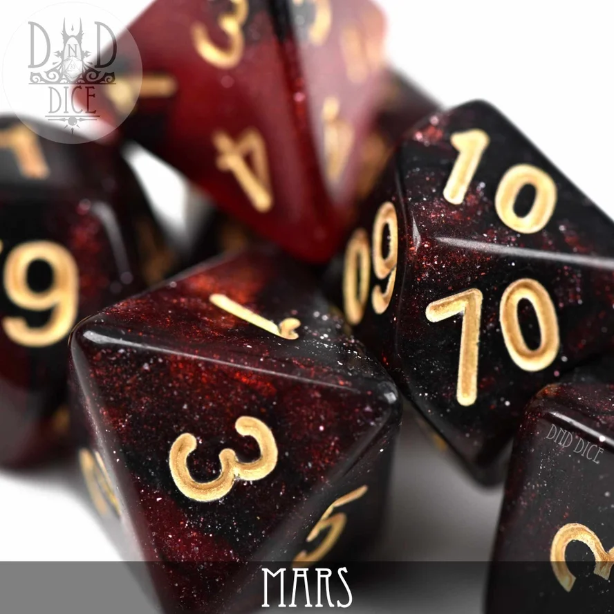 Mars Galaxy Dice – Set of 7