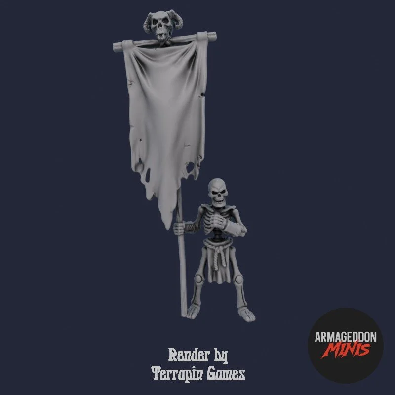 Necromancer's Warband - Skeleton Bannerman