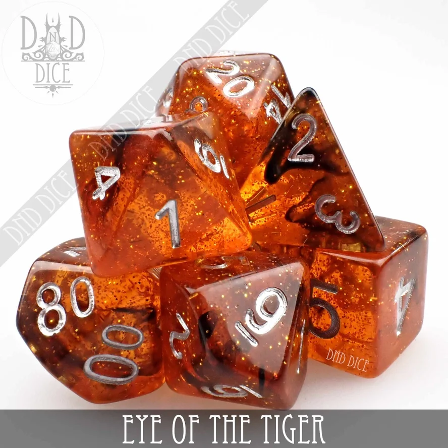 Eye of the Tiger Dice – Set of 7