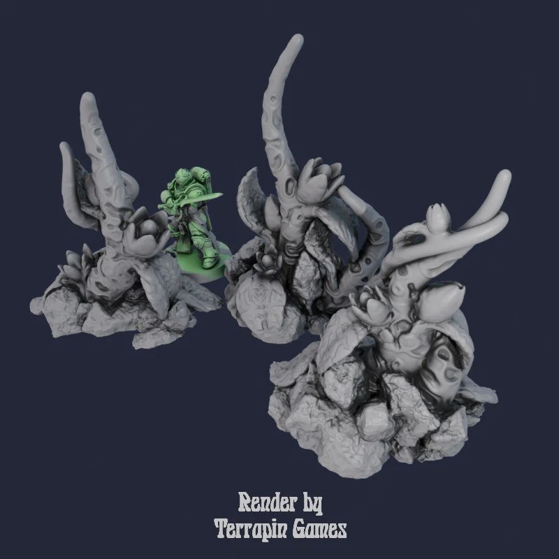 3 Tentacle Tendril Plants