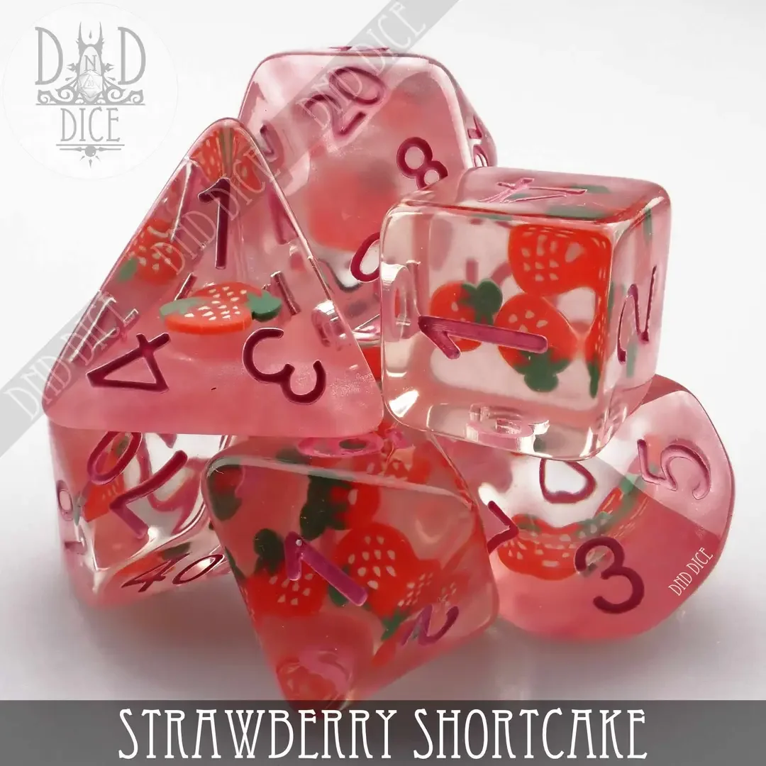 Strawberry Shortcake Dice – Set of 7