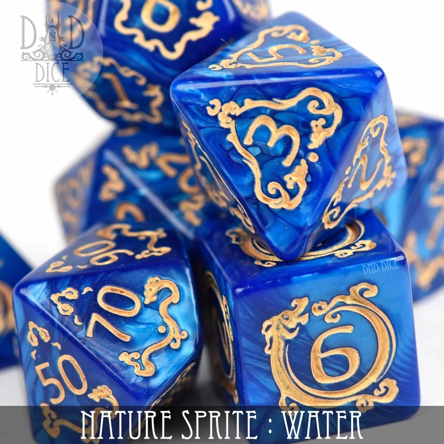 Nature Sprite: Water Dice – Set of 7