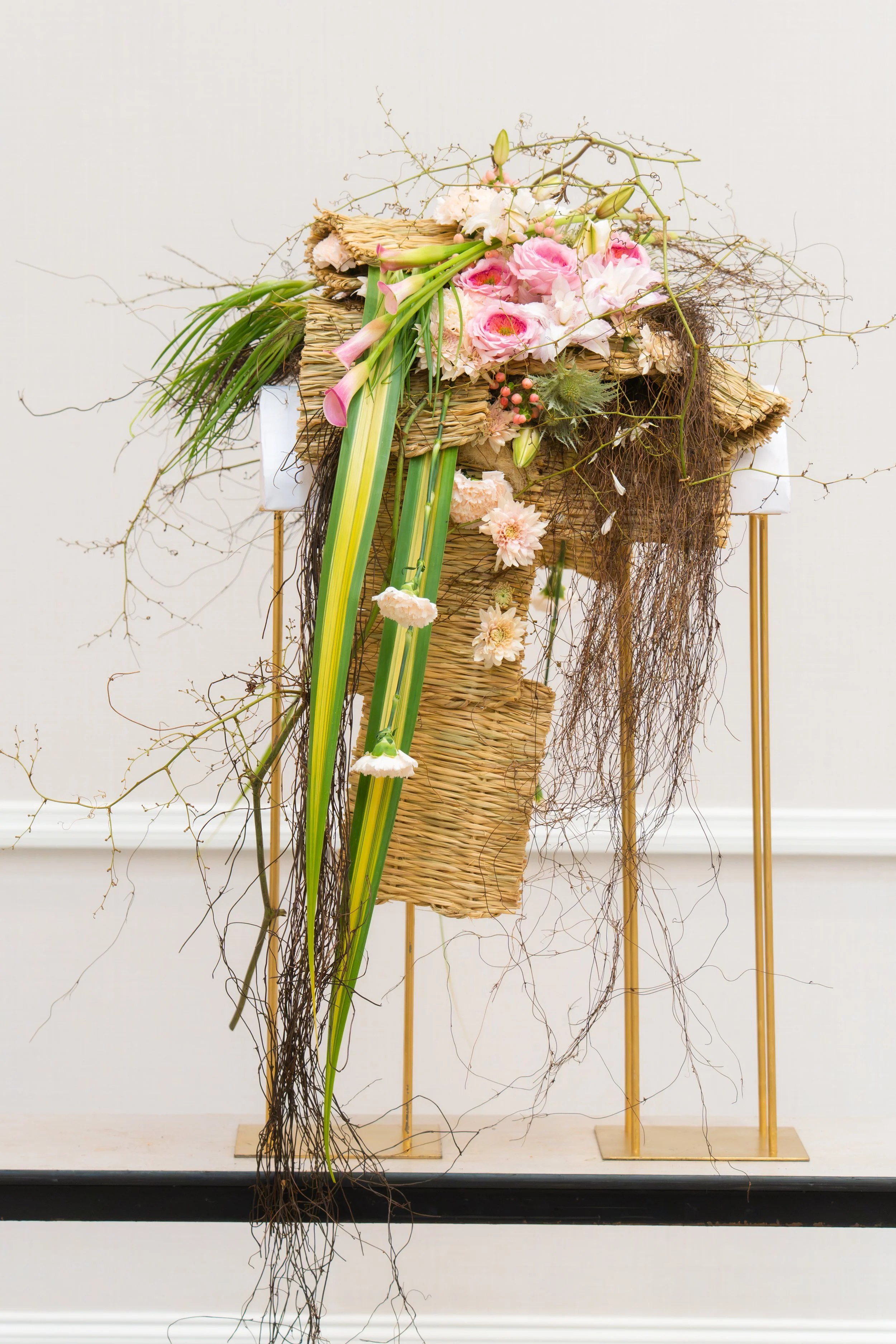 Casket Blanket using Larding Needle
