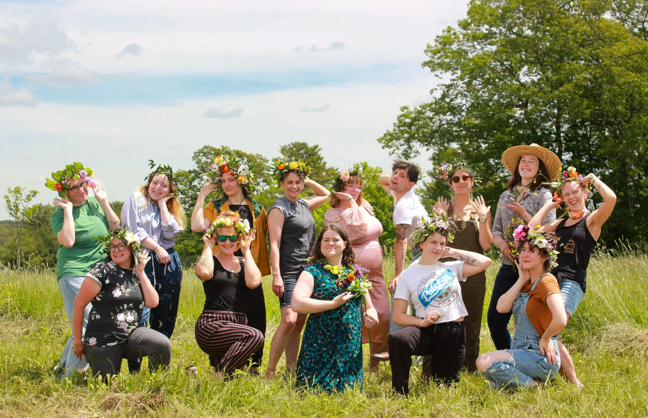 Flower Crown Construction Workshop, June 2022. Brunswick.